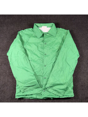 Hartwell Small Green Nylon Jacket with Fleece Lining Made in USA